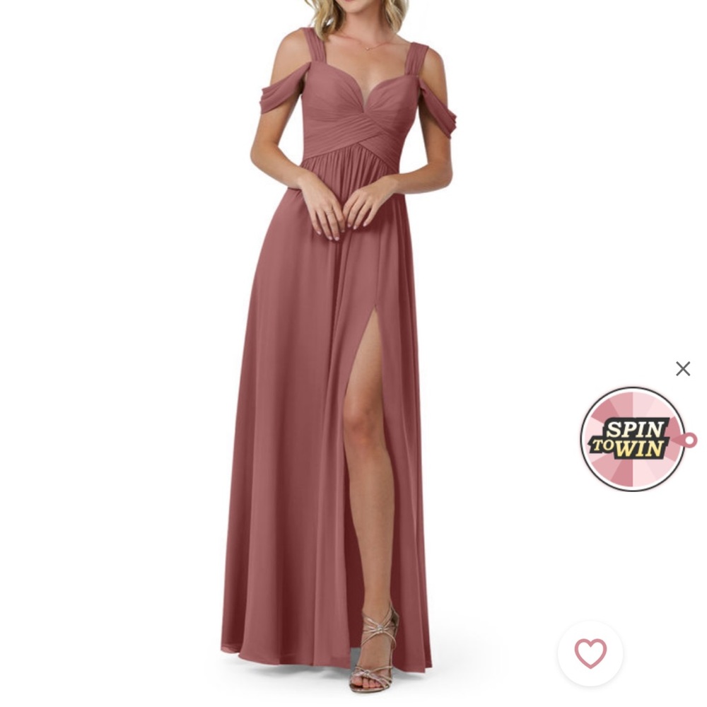Azazie Desert rose formal / bridesmaid / prom dress